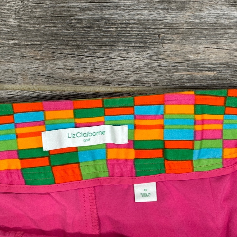 LIZ CLAIBORNE GOLF BRIGHTLY COLORED SKORT LADIES SIZE 8 - Picture 6 of 8